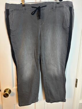 torrid Charcoal Gray Knit Joggers with Black Elastic Waist